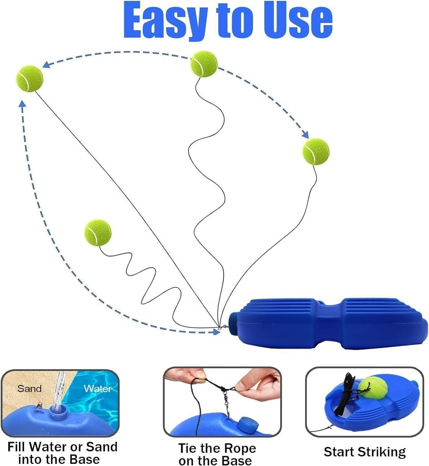 🎾🏏 Solo Tennis &amp; Cricket Trainer Rebound Ball with String