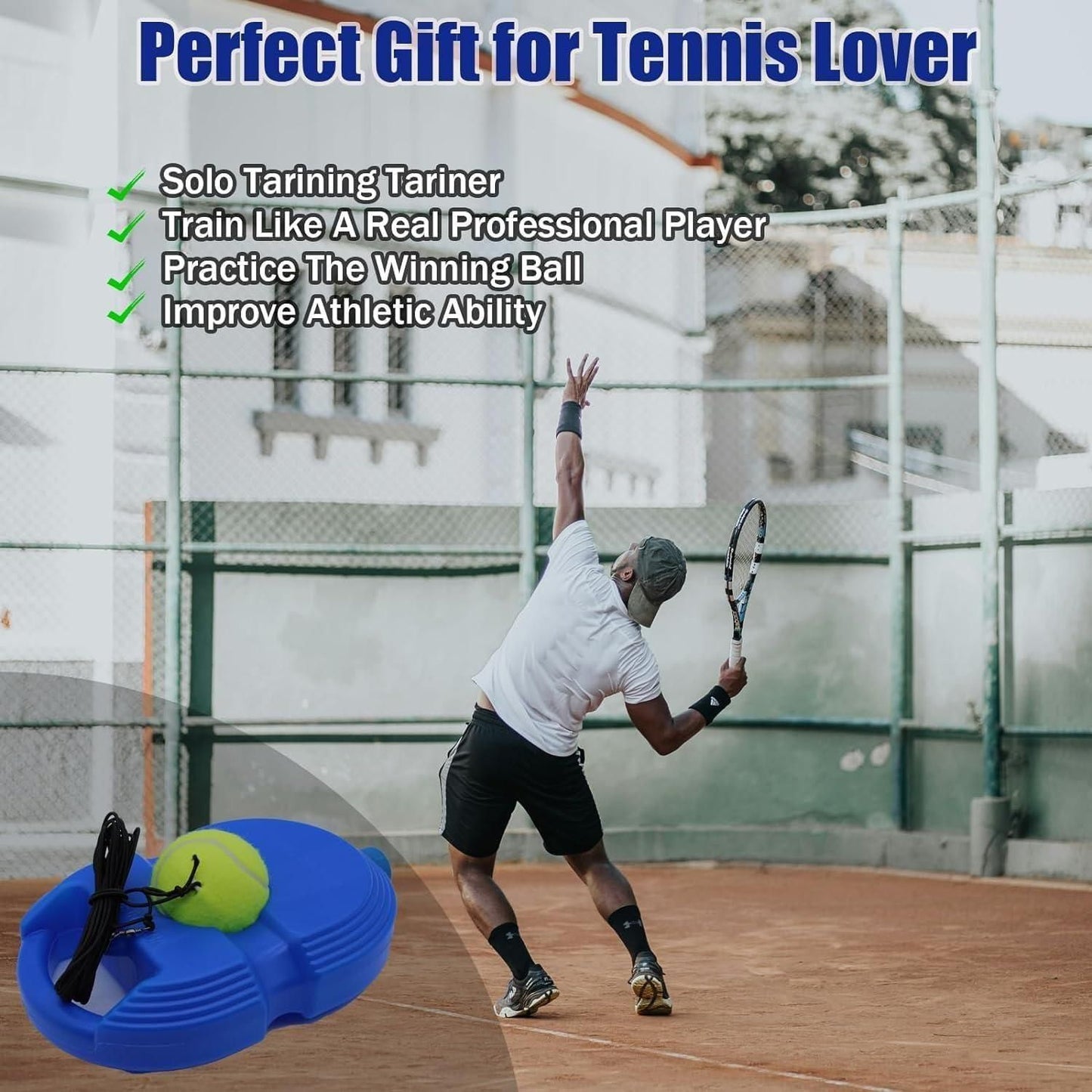 🎾🏏 Solo Tennis &amp; Cricket Trainer Rebound Ball with String